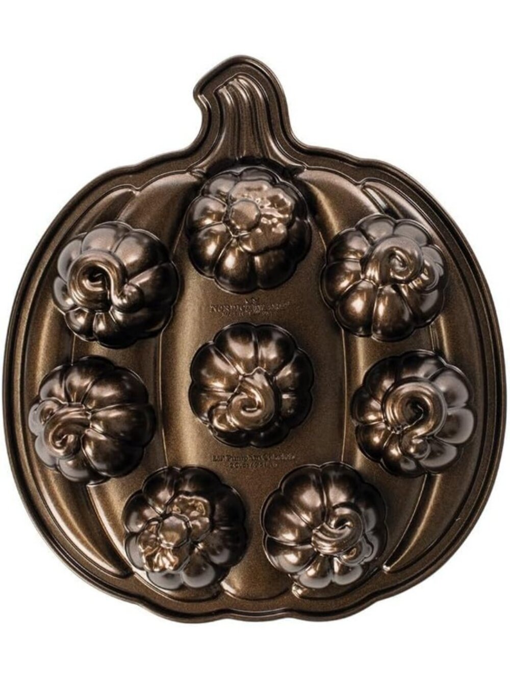 Pumpkin-Shaped Cakelet Pan - 2 Cup Capacity, Nonstick Bakeware for Fall Treats